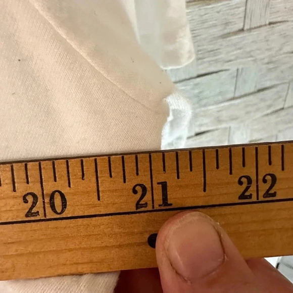 Lane Bryant white T-shirt plus size long casual summer beach layer look - Picture 5 of 6